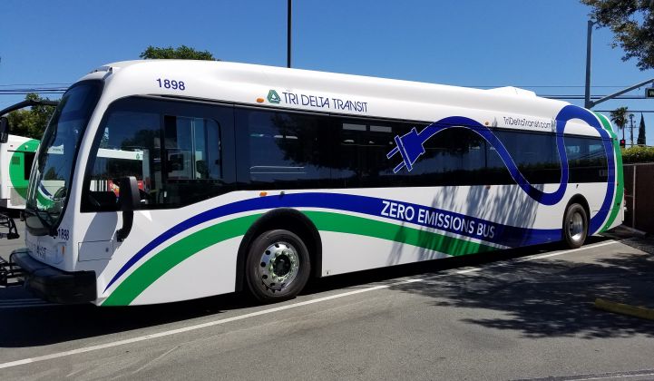 Tri Delta Transit brought in Amply to make its charging operations more cost-effective. (Credit: Amply Power)
