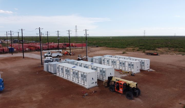 Broad Reach Power switched on this battery in Odessa earlier this year for the Texas grid. (Photo: BRP)