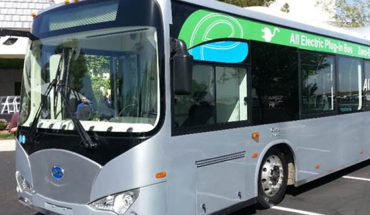 BYD Launches Electric Bus Plant With Call for Utility Rate Redesign