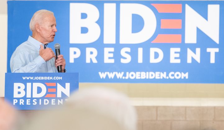 If elected president, Biden wants to achieve 100 percent carbon-free electricity by 2035.