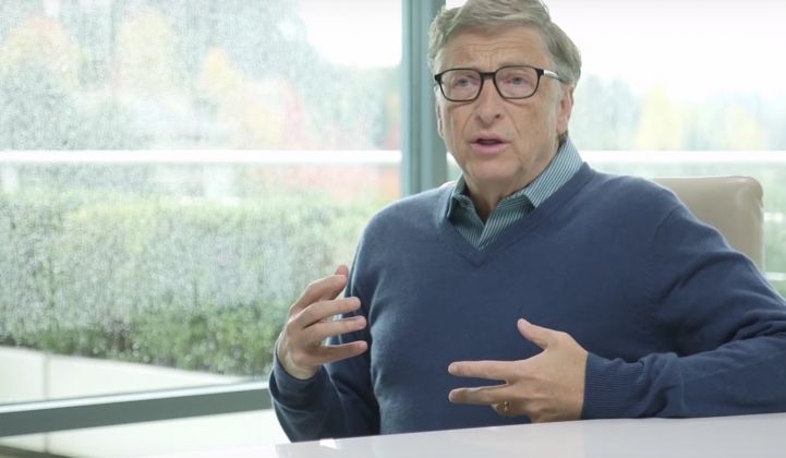 Bill Gates announced Breakthrough Energy Ventures’ initial focus areas for investment in Paris this week.