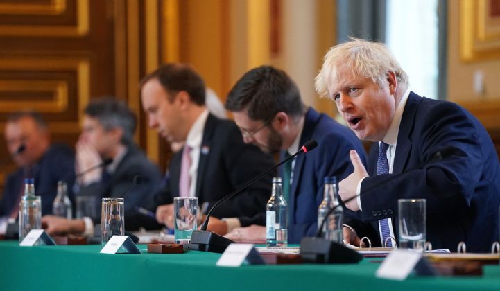 Boris Johnson's 10-point plan may lack detail, but it sets the course for efforts to achieve net-zero status by 2050. (Credit: Pippa Fowles/Number 10)