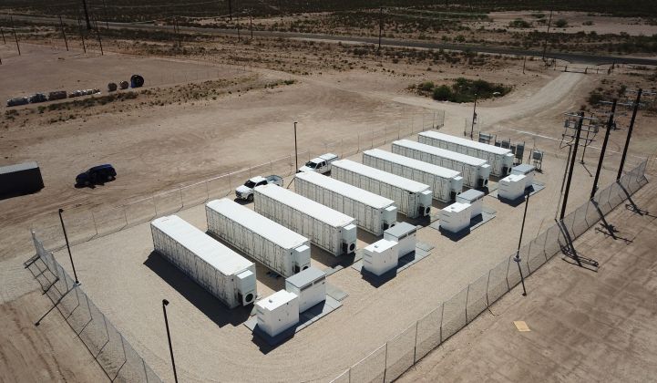 Powin's battery systems power this Texas project, developed by Key Capture Energy. (Photo courtesy of Powin Energy)