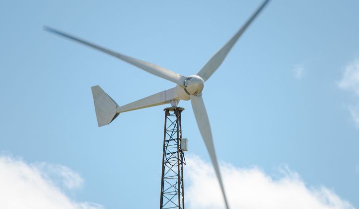 Small-wind turbine manufacturers have continued cutting their LCOE. (Credit: Bergey Windpower)