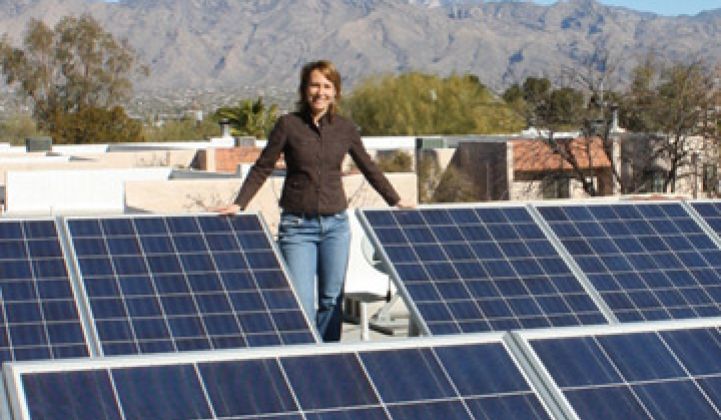 Rep. Gabrielle Giffords, Solar Advocate, Survives Gunshot to Head