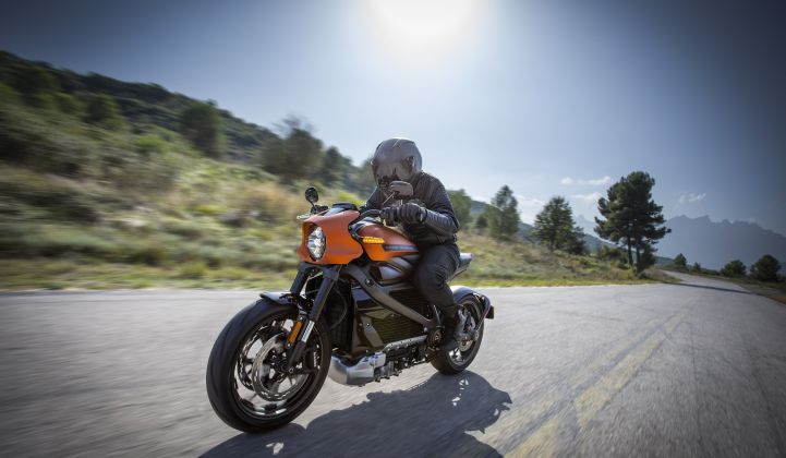 Harley launched its first electric motorcycle, the LiveWire, last year. (Credit: Harley-Davidson)