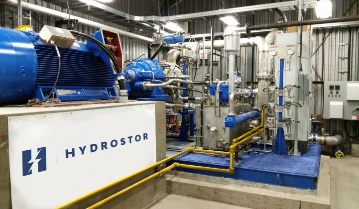 Hydrostor borrows equipment from the mining and oil and gas industries to pump compressed air into purpose-built underground cavities.