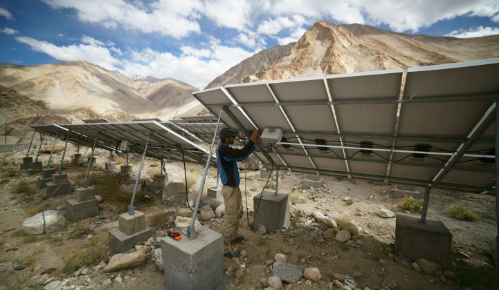 India auctioned around 11 gigawatts of future solar capacity last year, according to Wood Mackenzie.