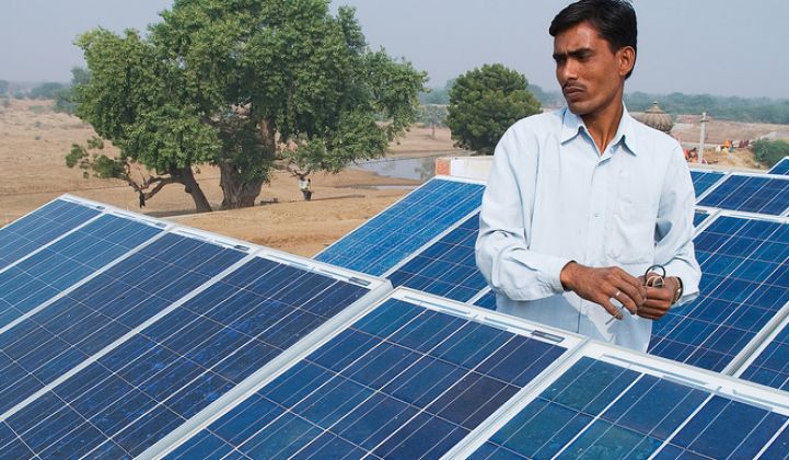 India has made progress on its renewable energy goals.