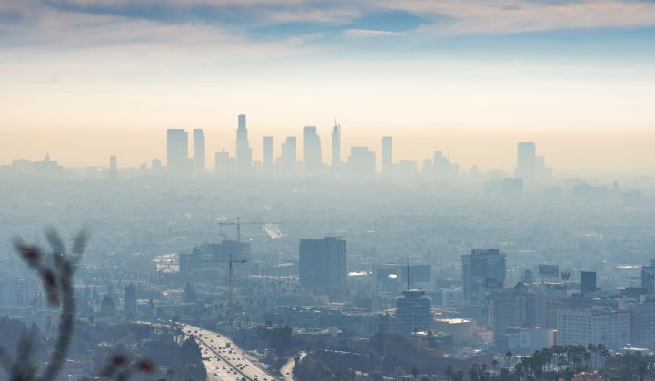 Air pollution has dipped with fewer cars on the road amid the coronavirus pandemic, but only by a little bit.