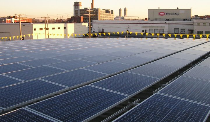 Commercial and industrial rooftop solar.