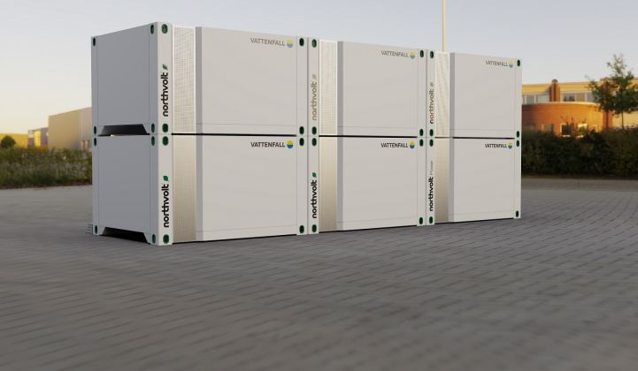 Individual Voltpack Mobile units can be grouped into hubs to achieve megawatt scale. (Credit: Northvolt)