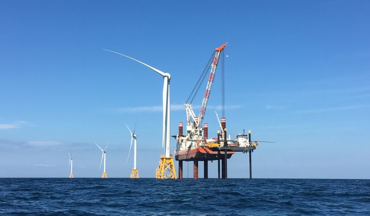 Orsted's 30 MW Block Island remains the only operating U.S. offshore wind farm.