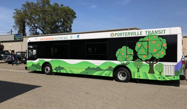 Porterville Transit will charge its electric buses with the help of SCE-built infrastructure. (Photo: SCE)