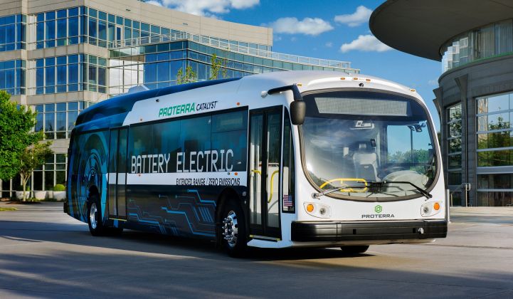 The U.S. electric bus market lags far behind China and Europe.