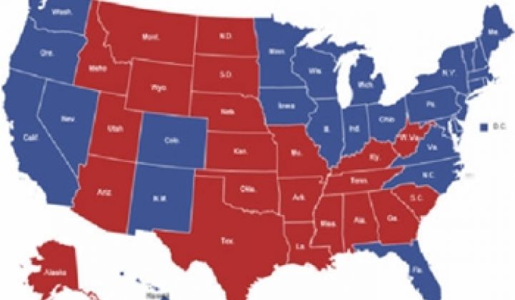 Red States Are Less Energy-Efficient Than Blue Ones: Another Partisan Divide?