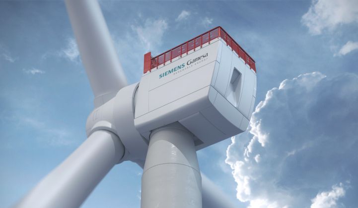 Siemens Gamesa's 14MW model is the largest publicly announced largest wind turbine to date. (Photo: SGRE)