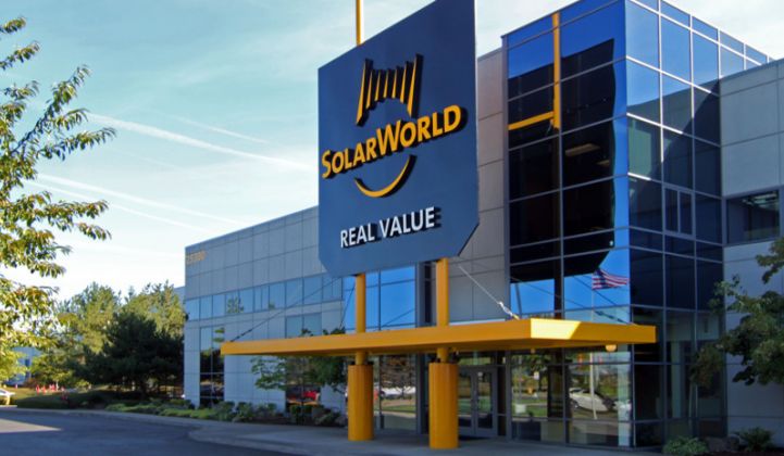 SolarWorld Americas Secures $6 Million Cash Infusion, Cuts 360 Jobs