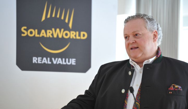 SolarWorld Files for Insolvency, Citing ‘Ongoing Price Erosion’