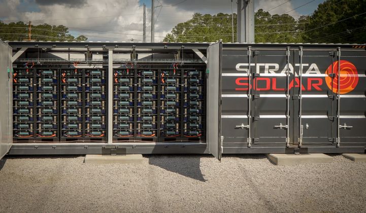 Strata's Ventura system will be an order of magnitude larger than other batteries it's built, like the one pictured here. (Photo: Strata Solar)