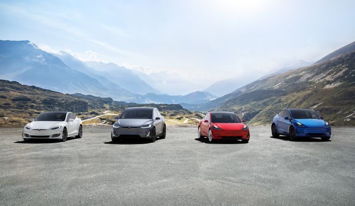 Tesla delivered a record 97,000 vehicles in the third quarter. (Credit: Tesla)