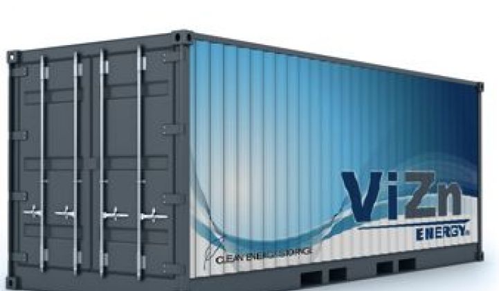 ViZn Energy: A New Flow Battery Contender in the Grid-Scale Storage Race