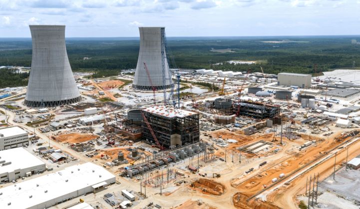 Construction underway at the Vogtle nuclear plant in Georgia.