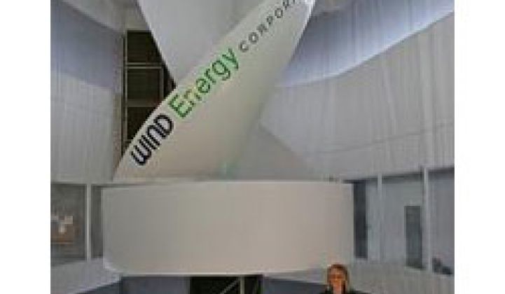 Wind Energy Corp. Raises Cash, Installs First Small-Wind Turbine
