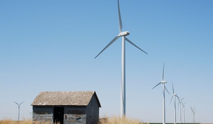 Wind prices are falling, driven by projects in the middle of the U.S.