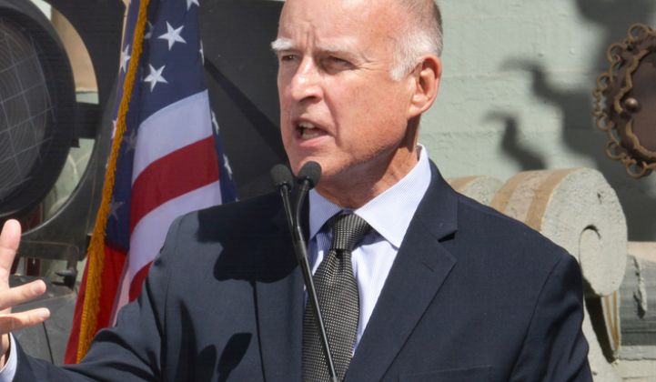 California Governor Jerry Brown Calls for 50% Renewables by 2030