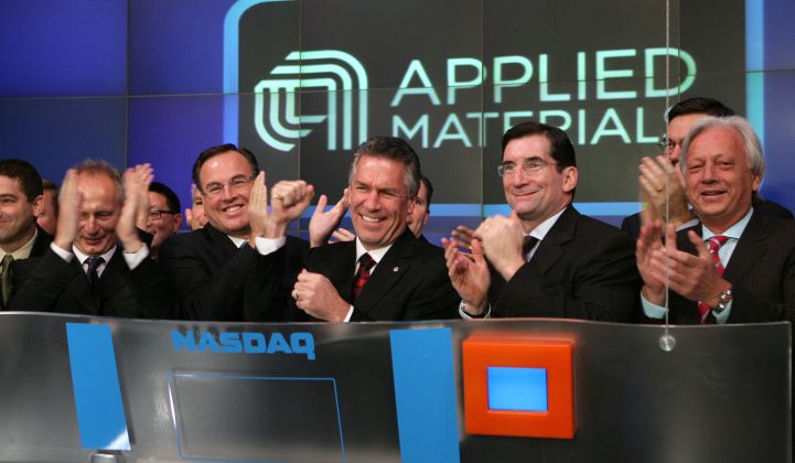 Applied Materials: Good Quarter but “Very Cautious” About Solar’s Future