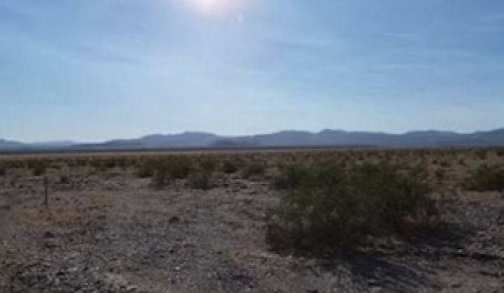Big Solar, California Desert County Make Peace