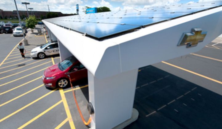 GM Invests $7.5 Million in Solar Parking Garage Maker Sunlogics