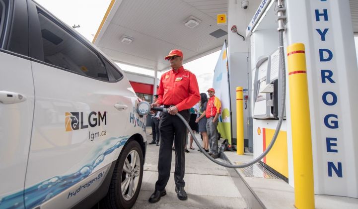 Shell's network of hydrogen fuelling stations is growing. (Credit: Shell/Brian Buchsdruecker)