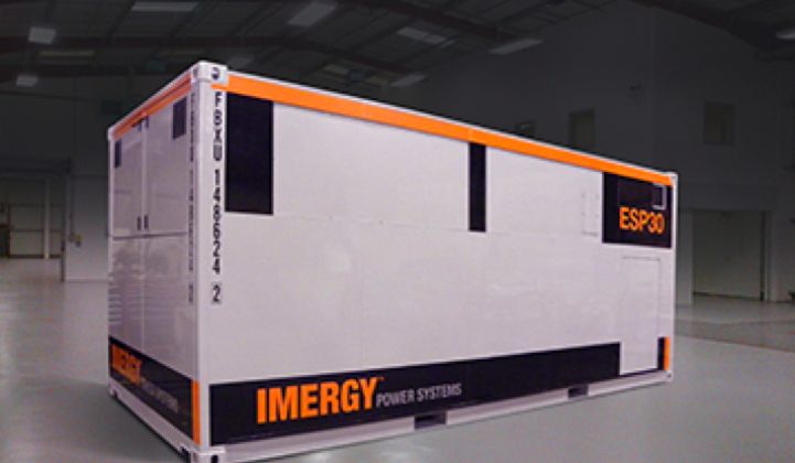 Imergy’s Vanadium Flow Battery Aims to Compete With Lithium and Lead-Acid at Grid Scale