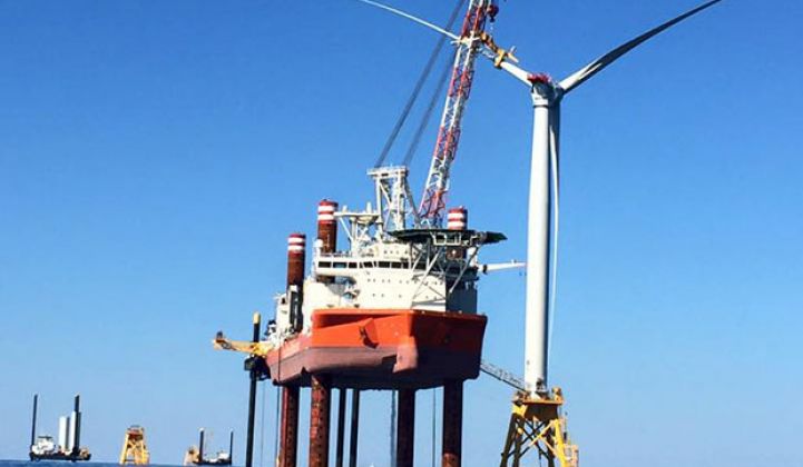 Offshore wind under construction in the US.