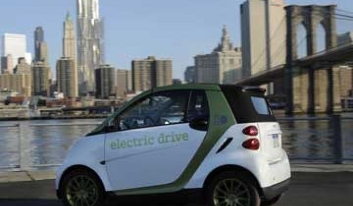 Taking the Smart Fortwo Electric Car for a Test Drive