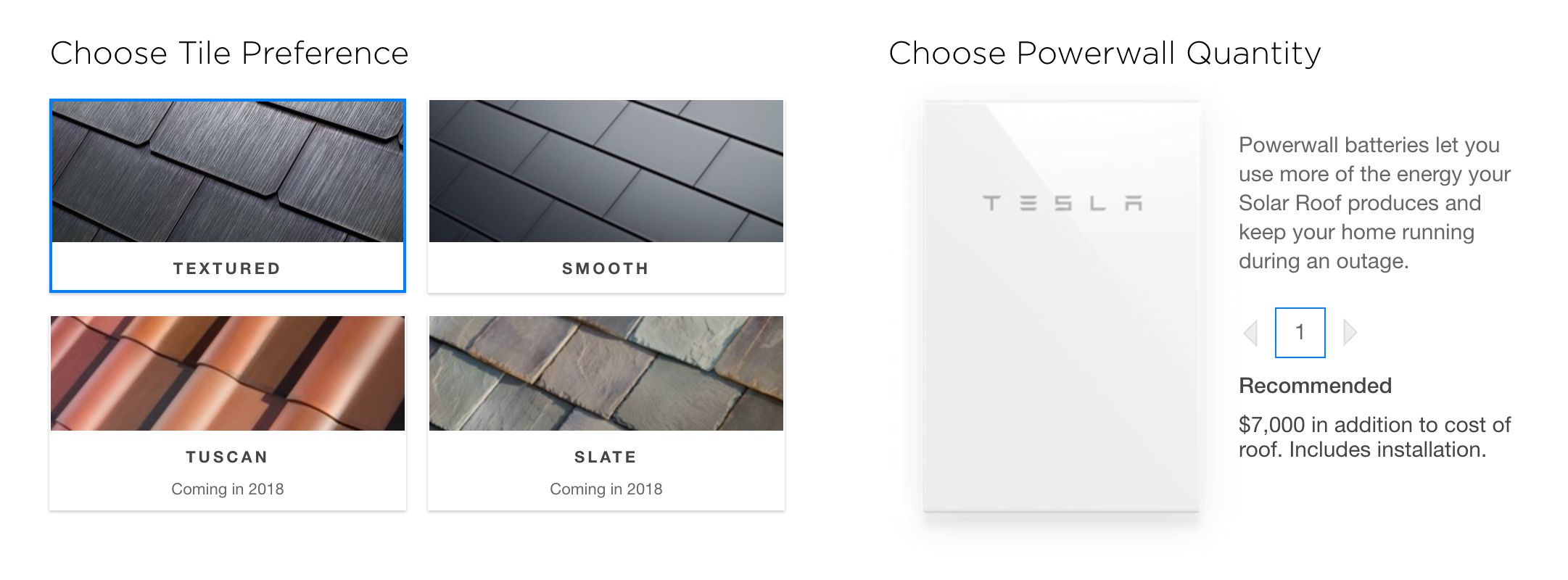 tesla solar roof tile preference and style