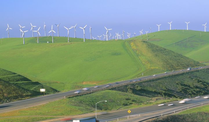 The Altamont Pass wind farm in California. Many of the state's prime sites have been taken.
