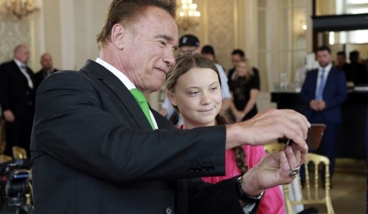 Schwarzenegger reflects on why he decided to financially support teen climate activist Greta Thunberg.