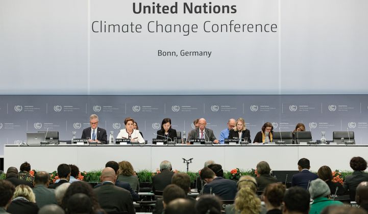 World leaders met to discuss climate action in May 2017, ahead of this week's COP23 forum.