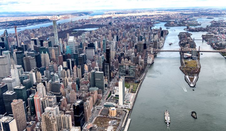 Verdant's tidal energy generator will be installed in the New York's East River near Roosevelt Island.