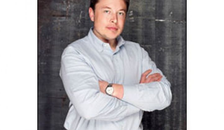 Elon Musk Plugs Electric Cars