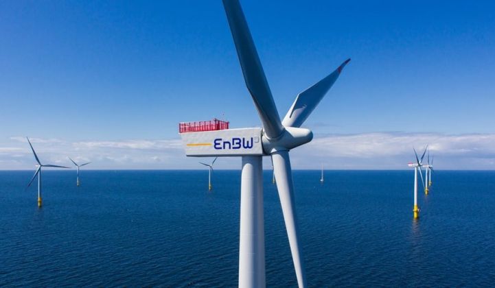 Germany set its first long-term offshore wind target of 40 gigawatts by 2040. (Credit: EnBW)