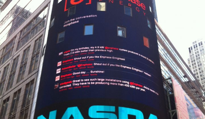 Enphase IPO Today: A Newly Public Microinverter Company on the Nasdaq