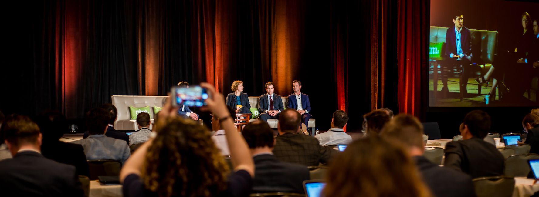 Greentech Media in action at the 2019 Solar Summit, one of our last live events before the pandemic put us all behind screens. 