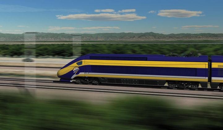 Brown doubled down on his vision for America's first electrified high-speed rail system.