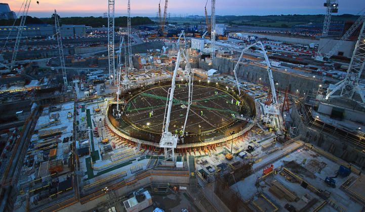 Social distancing and travel bans are slowing construction at projects like Hinkley Point C. (Credit: EDF)