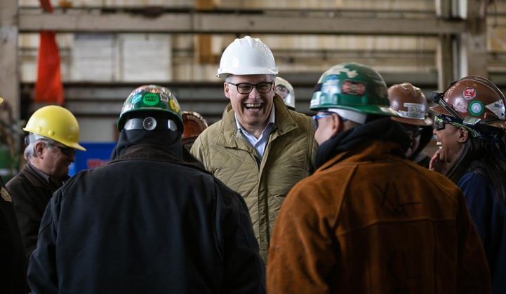 Washington Governor Jay Inslee is running for president in 2020 on a climate change platform.