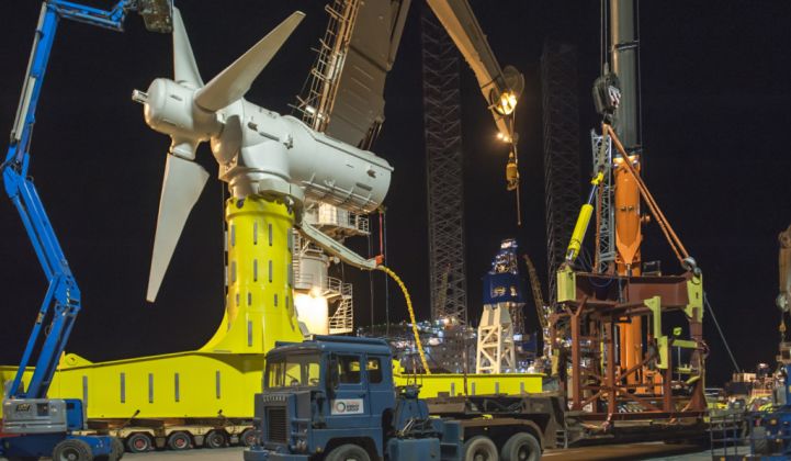 The MeyGen tidal project has been exporting power to Scotland's grid since 2016. (Photo: Simec Atlantis)
